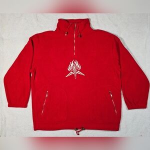 Willy Bogner Ski Vintage Fleece Winter Pullover Olympic Size L.